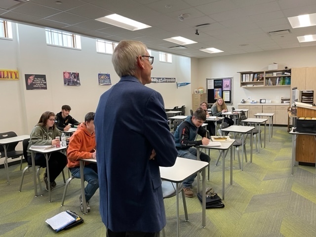 Tony Evers and Florence Students